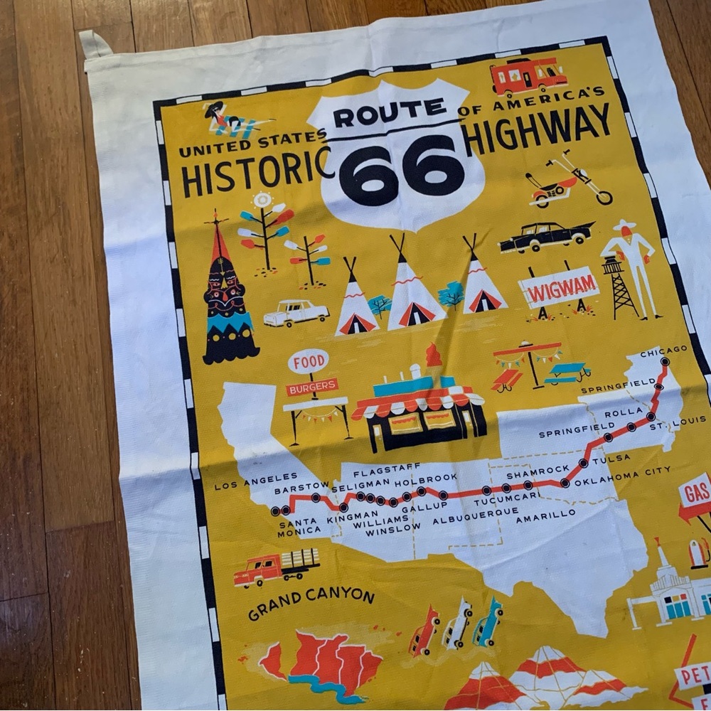 Route 66 Region Decorative Kitchen Towel - Picture 3 of 6